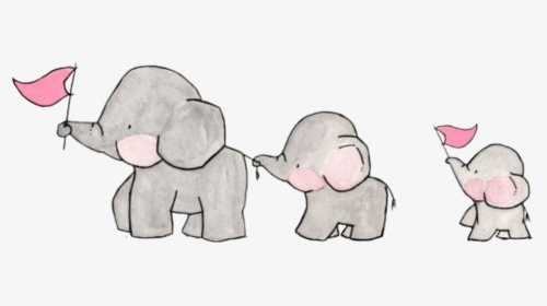 Transparent Mommy Clipart - Cartoon Elephant Family Png, Png Download, Free Download