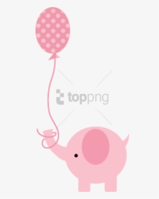 Free Png Pink Baby Shower Elephant Png Image With Transparent - Baby Shower Girl Clipart, Png Download, Free Download