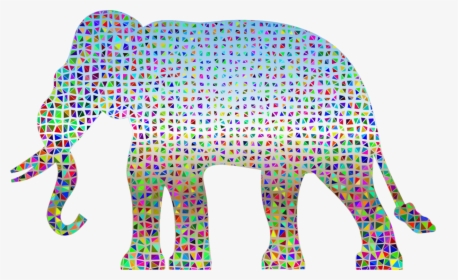 Pink,art,area - Sample Elephant Drawing Design, HD Png Download, Free Download