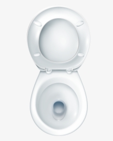 Round Toilet Png Clip Art - Toilet Birds Eye View, Transparent Png, Free Download