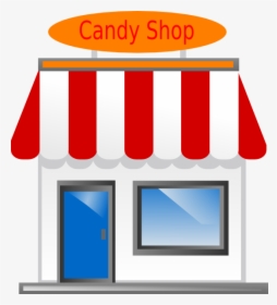 Candy Shop Front Scarecrow4 Clip Art At Clker - Candy Shop Clip Art, HD Png Download, Free Download