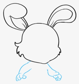 How To Draw Baby Bunny - Draw Head Bunny, HD Png Download, Free Download