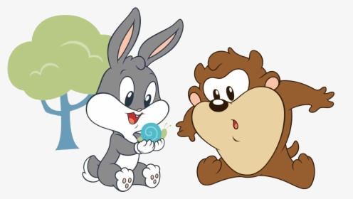 Bugs Bunny & Taz - Baby Taz And Bugs Bunny, HD Png Download, Free Download