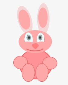 Pink,head,domestic Rabbit - صور ارنب وردي كرتون, HD Png Download, Free Download