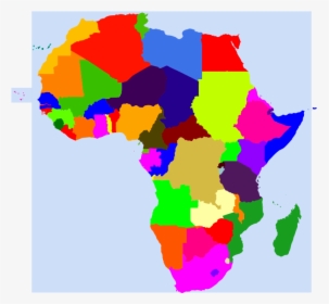 Color Blank Map Of Africa, HD Png Download, Free Download
