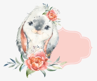 Watercolor Bunny Painting, HD Png Download, Free Download