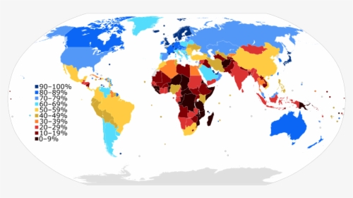 Internet Penetration In The World - Internet Access World Map, HD Png Download, Free Download