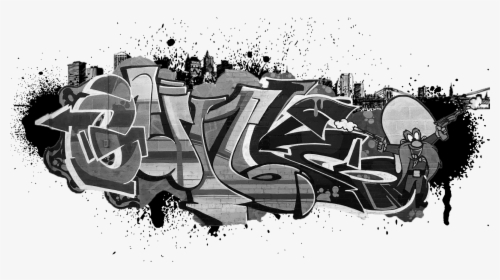 Graffiti Is Art Not Vandalism Graffiti Art Png - Graffiti Black And White, Transparent Png, Free Download