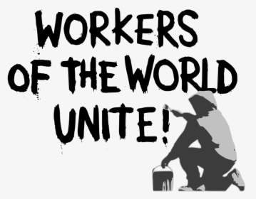 Human Behavior,art,silhouette - Workers Of The World Unite Banksy, HD Png Download, Free Download