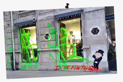 Kidult Pees On Philipp Plein’s Paris Flagship Store - Kidult Philipp Plein, HD Png Download, Free Download