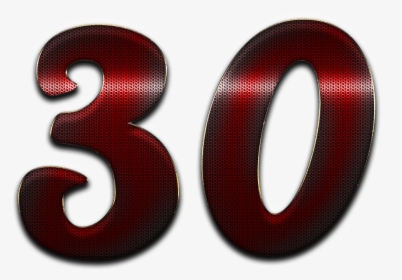 30 Number Red Dots Png - Number 30 Clipart Png, Transparent Png, Free Download