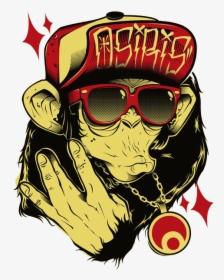 Hip Gorilla Graffiti Drawing Hop Free Hd Image Clipart - Osiris T Shirt, HD Png Download, Free Download
