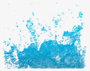 Blue Splash Drop Vector - Water Splash Cartoon Background, HD Png Download, Free Download