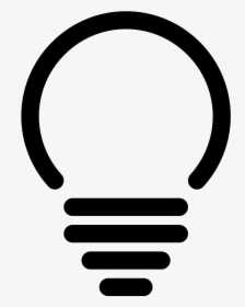 File Simpleicons Interface Lightbulb Of Spherical Shape - Light Bulb Shape Png, Transparent Png, Free Download