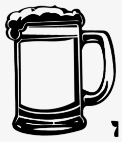 Line Art,cup,monochrome Photography - Beer Glass Clip Art, HD Png Download, Free Download