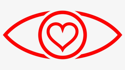 Corazón, Ojo, Fondo Transparente, Rojo, Logo, Círculo - Eye, HD Png Download, Free Download