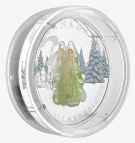 2017 $20 1 Oz Pure Silver Coin - Christmas Tree, HD Png Download, Free Download