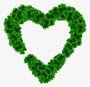 Corazón De Tréboles Verde Oscuro - Green Love Images Png, Transparent Png, Free Download