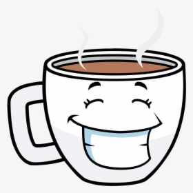 Tea Cafe Cartoon Mug - Paper With Face Cartoon, HD Png Download, Free Download