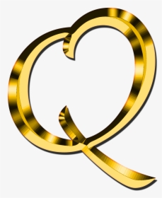 Q Letter Png Image - Gold Letter O Png, Transparent Png, Free Download