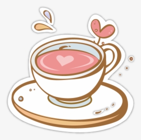 Clip Art Royalty Free Library Cappuccino Cup Clip Art - Coffee Cup Cartoon Png, Transparent Png, Free Download