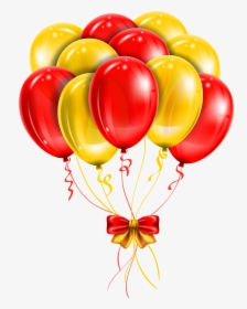 Yellow Balloons Png - Red & Yellow Balloons, Transparent Png, Free Download