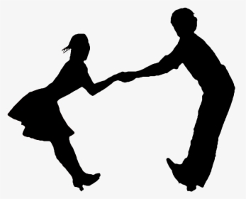 Silhouette Lindy Hop West Coast Swing East Coast Swing - East Coast Swing Silhouette, HD Png Download, Free Download