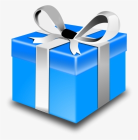 Christmas Present Clipart Free Images 2 Image - Blue Gift Box Png, Transparent Png, Free Download