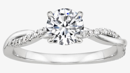 Twist Cushion Cut Engagement Ring, HD Png Download, Free Download