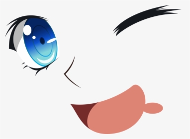 Cartoon Eyes And Mouth - Anime Eyes And Mouth Png, Transparent Png, Free Download