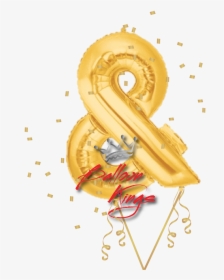 Gold Symbol Ampersand - Balloon Gold, HD Png Download, Free Download