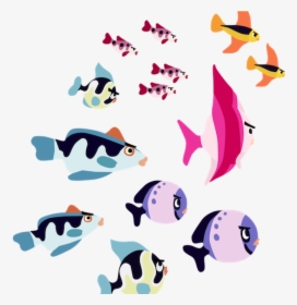 School Of Fish Clipart School Of Fish Png Transparent - Transparent Background Fish Clipart, Png Download, Free Download