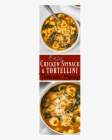 Easy Chicken, Spinach & Tortellini Tomato Soup-long - Thukpa, HD Png Download, Free Download