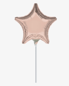 9"/23cm Small Star Foil Balloon - Globo Estrella Rosa Gold, HD Png Download, Free Download