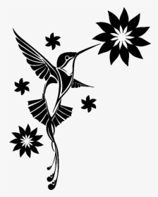 Hummingbird Wall Decal Sticker Tattoo - Shoulder Tribal Hummingbird Tattoo, HD Png Download, Free Download