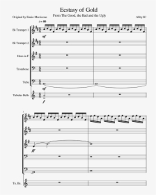 Ecstasy Of Gold Sheet Music For Trumpet, French Horn, - Little Fugue In Gminor Canadian Brass Pdf, HD Png Download, Free Download
