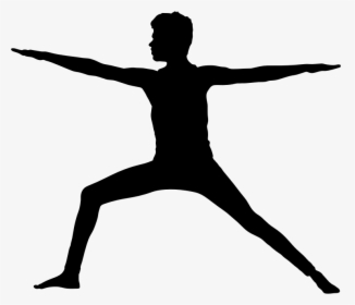 Yoga Silhouette Exercise Physical Fitness Clip Art - Person Doing Yoga Silhouette, HD Png Download, Free Download