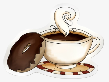 Clipart Cake Coffe - Coffee And Donuts Quotes, HD Png Download, Free Download