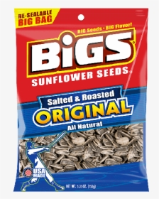 Bigs Original Roasted And Salted Sunflower Seed - Guitar String, HD Png Download, Free Download