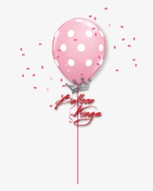 11in Pink Polka Dots - Transparent Blue Baby Balloon, HD Png Download, Free Download