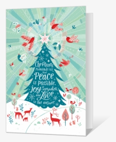 Love Is The Answer Printable - Christmas Card, HD Png Download, Free Download