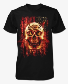 Flag Skull Flames Tee - Real Men Don T Wear Pink Shirt, HD Png Download, Free Download
