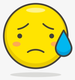 Relieved Emoji Png - Worried Emoji, Transparent Png, Free Download