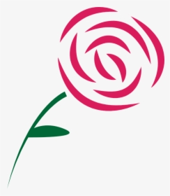 Rose, Beauty, Pink, Graphic - Very Simple Rose Drawing, HD Png Download, Free Download