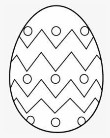 Easter Clipart Black And White Picture - Easter Egg To Color, HD Png Download, Free Download