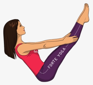 Boat Pose Forte Yoga, HD Png Download, Free Download
