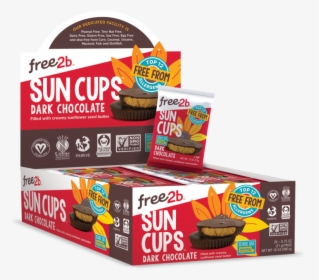 Dark Chocolate Sun Cups - Free2b Sun Cups Rice Chocolate, HD Png Download, Free Download