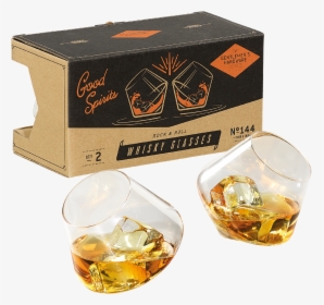 Transparent Whisky Glass Png - Gentlemen's Hardware Rocking Whisky Glasses, Png Download, Free Download