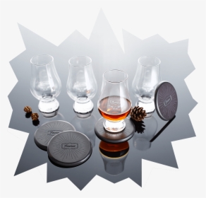 4 Flaviar Whisky Glasses & Coasters - Trophy, HD Png Download, Free Download