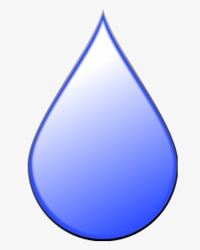 Raindrops Clipart Form Water - Drawing Of A Raindrop, HD Png Download, Free Download